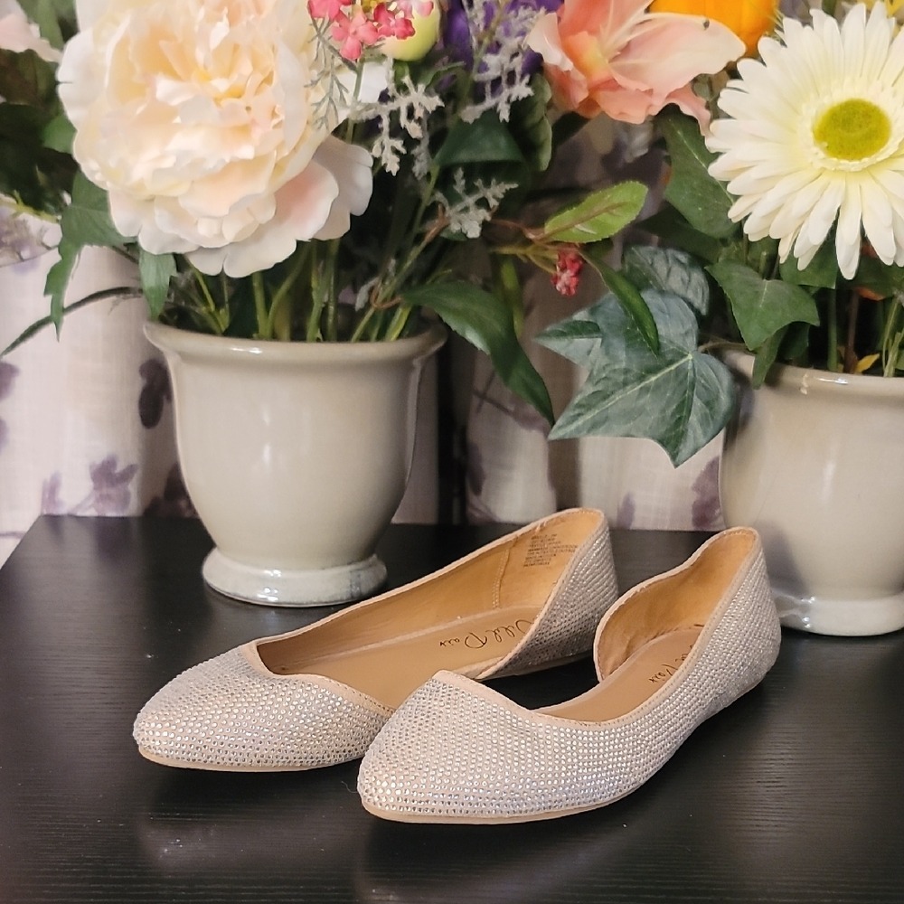 Wild Pair Textured Beige Flats